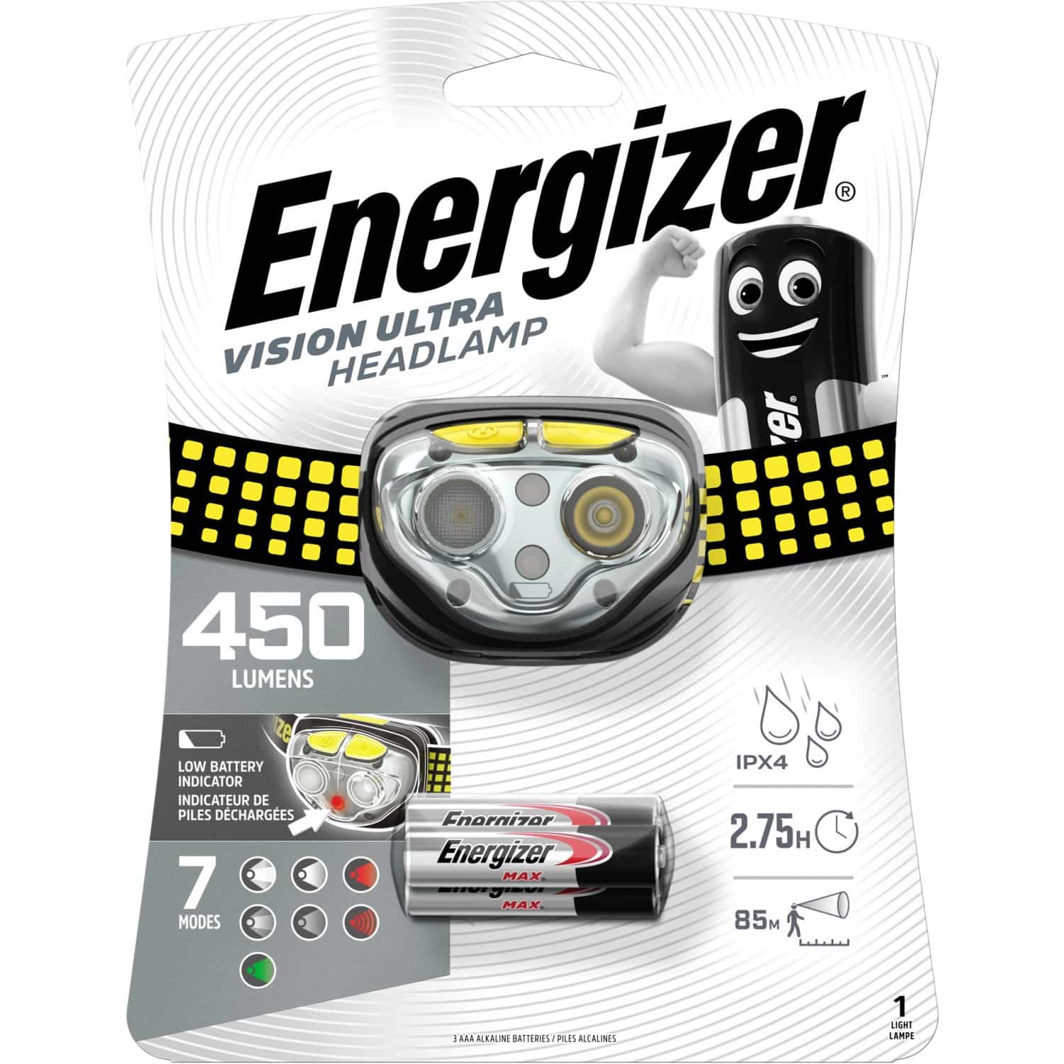 Energizer Kopflampe Vision Ultra Headlamp 3xAAA inkl.