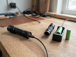 internes vs externes Laden Taschenlampe