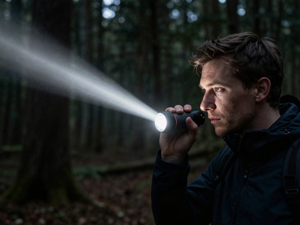 Reflektor vs TIR Optik Taschenlampe
