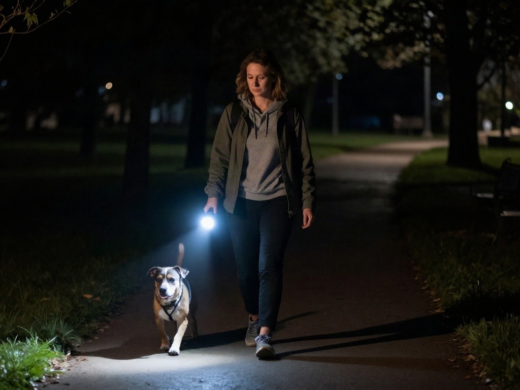 Taschenlampe Gassigehen