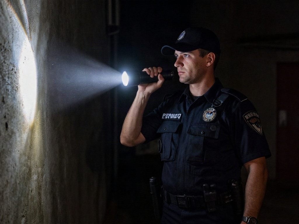 Taschenlampe Sicherheitsdienst
