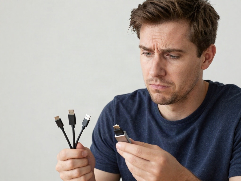 USB C Taschenlampe lädt nicht
